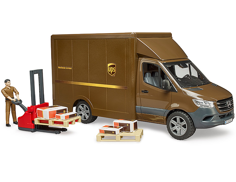 Bruder MB Sprinter UPS mit Fahrer