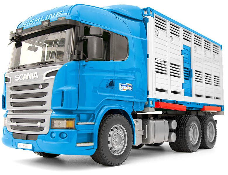 Bruder Scania R-Serie Tiertransporter-LKW