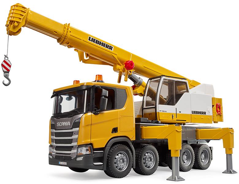 Bruder Scania Super 560R Liebherr Kran-LKW mit Light & Sound Modul