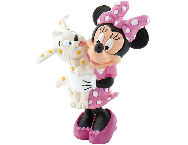 Bullyland Comic World Minnie Mouse Mit Hundchen Disney Spielfiguren