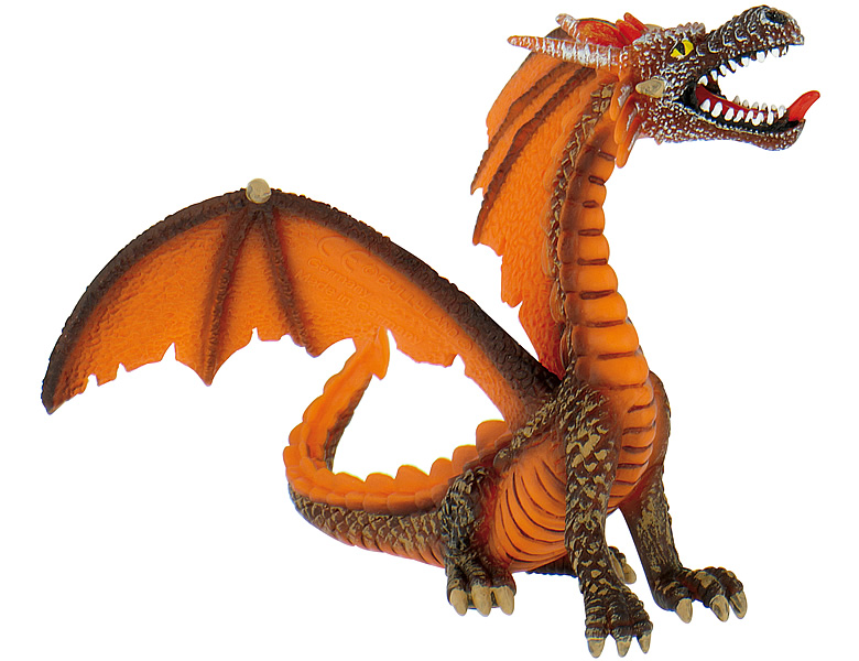Bullyland Fantasy Drache Orange Ritter Drachen