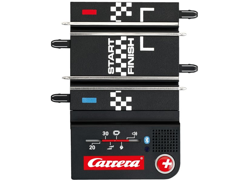 komplett Carrera GO PLUS Anschlussschiene mit 2 Handreglern und Boxengasse !! 