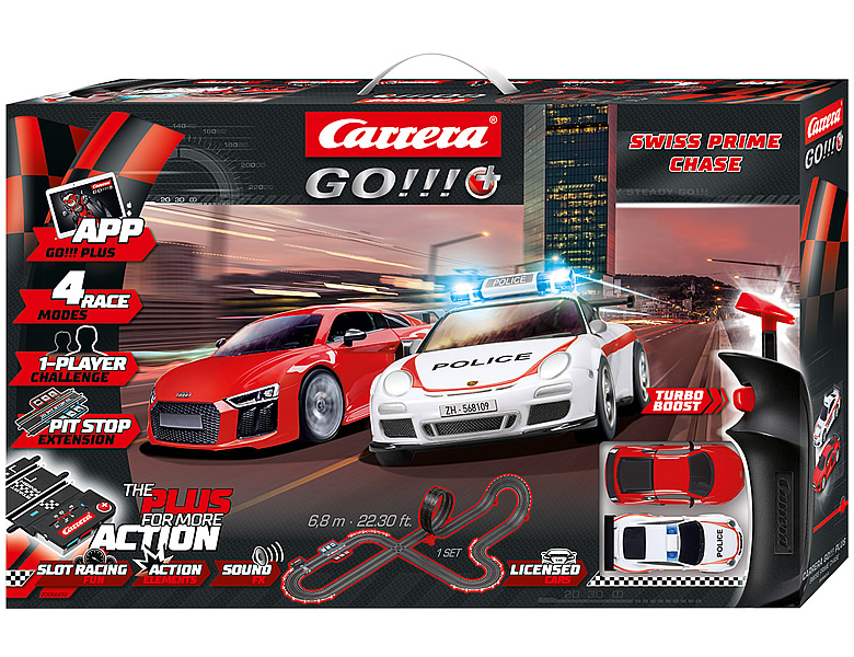 Carrera Go Plus Swiss Prime Chase 6,8m Rennbahn Sets