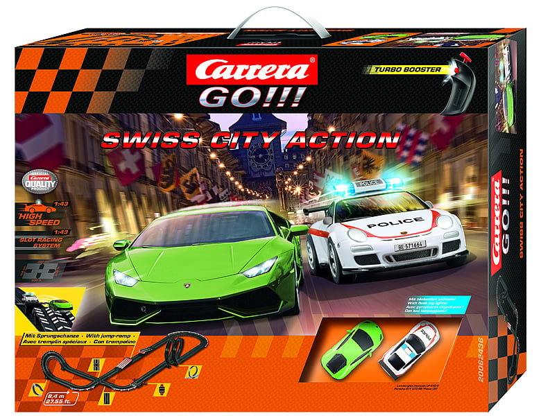 Carrera Go Swiss City Action 8,4m Rennbahn Sets