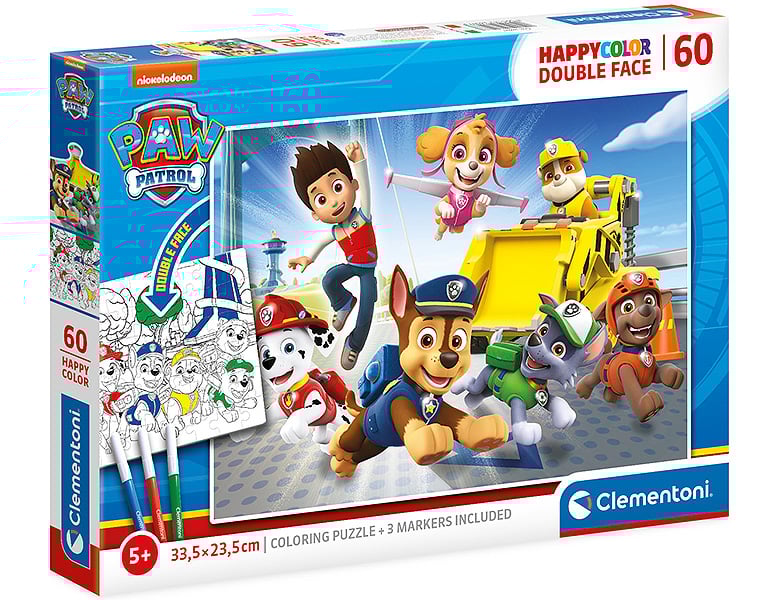Clementoni Puzzle Happycolor Paw Patrol 60Teile Puzzle 24104 Teile