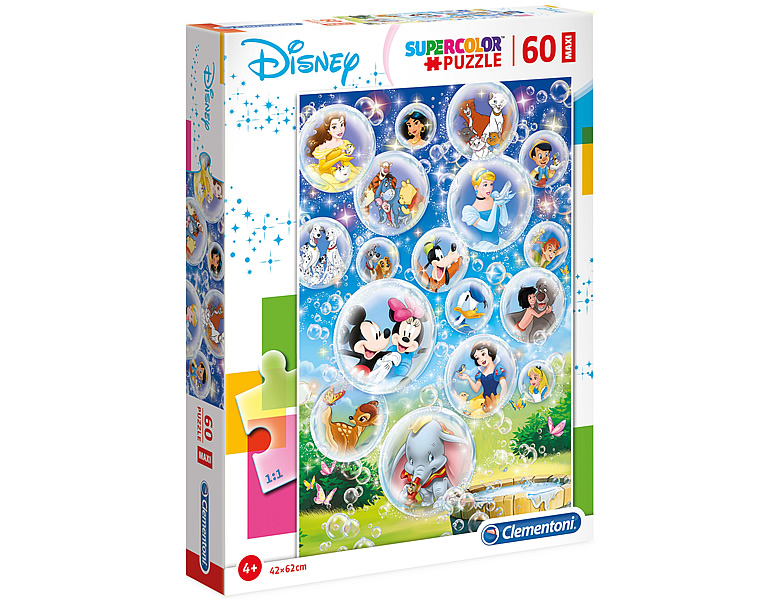 Clementoni Puzzle Supercolor Maxi Disney Classic 60XXL Puzzles XXLTeile