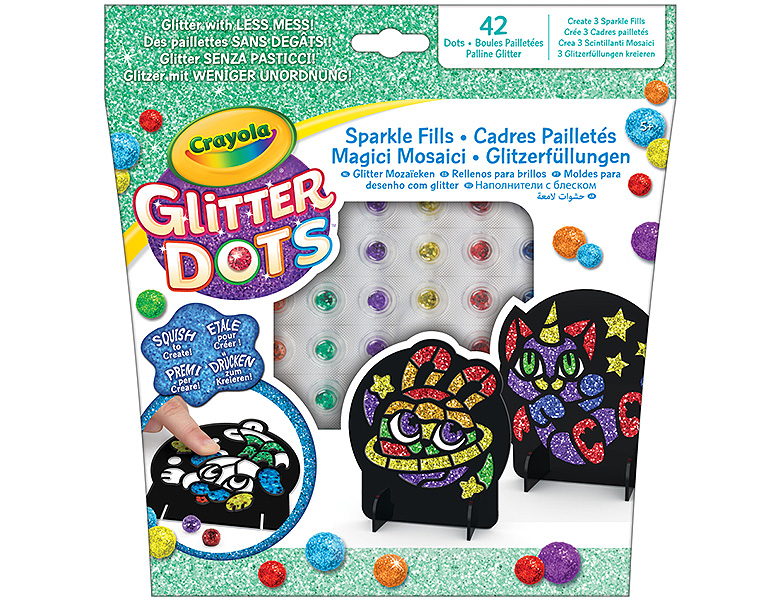 Crayola Glitter Dots Glitzerfüllung Schmuck Bastelset