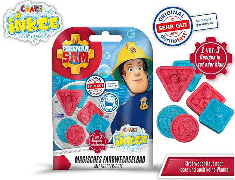 Craze Feuerwehrmann Sam Farbwechsel Badekugel