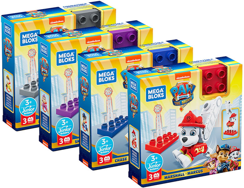 Mega Bloks Paw Patrol Figuren Sortiment - 3 Teile