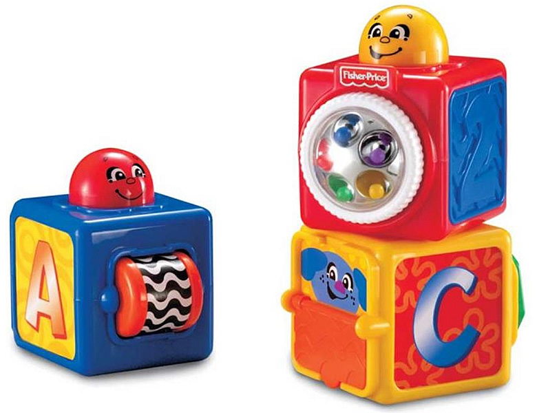 meinspielzeug - Fisher-Price Spiel-und Stapelw�rfel | Stapeln