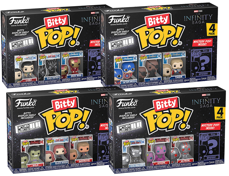 Funko Bitty Pop 4er Pack Avengers Sortiment