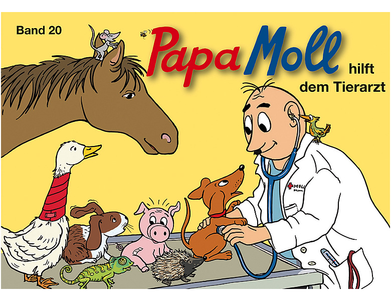 Globi Verlag Papa Moll hilft dem Tierarzt Nr.20 | Kinderbücher