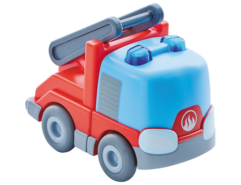 HABA Kullerbü Feuerwehr-Leiterwagen | Kugelbahn