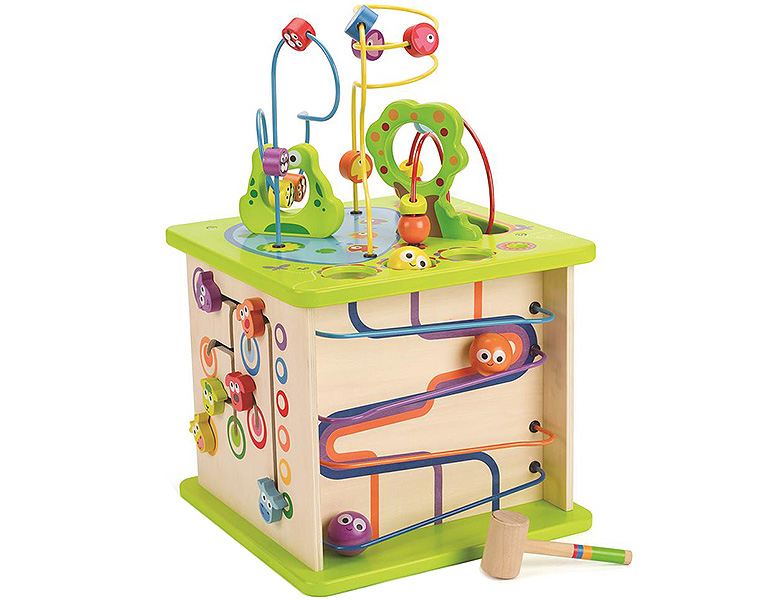 Hape Kleinkind Wirre Wege Motorikwürfel Kleine Tierchen | Motorikschleifen