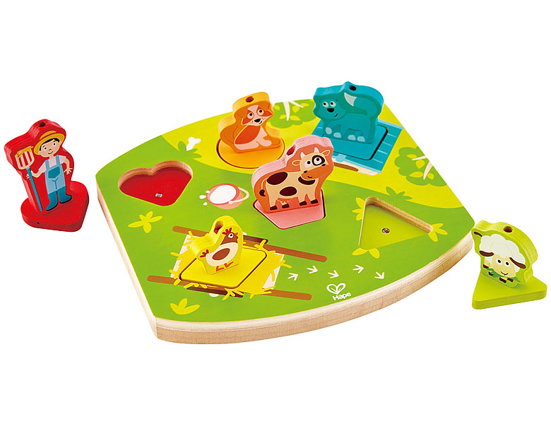 Galt Toys Baby-Puzzle „Bauernhof“ – 6 Einfache 2-teilige Puzzles Für Kleinkinder