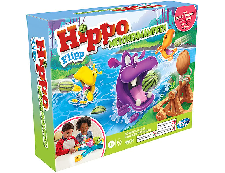 Hasbro Gaming Hippo Flipp Melonenmampfen DE