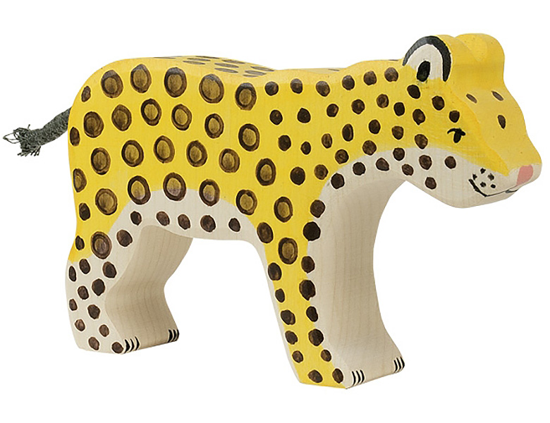 Holztiger Leopard Wildtiere