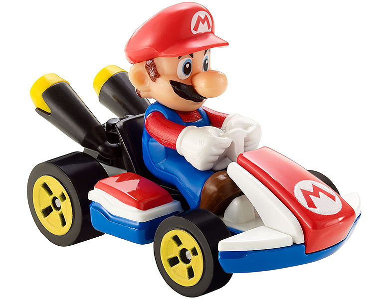 Hot Wheels Super Mario Die-Cast Mario 1:64