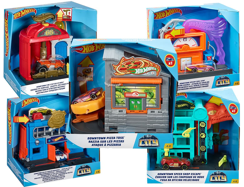Hot Wheels City Spielset Sortiment - 1:64 | Rennbahn Zubehör