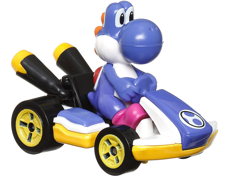 Hot Wheels Super Mario Die-Cast Yoshi Dark Blue 1:64