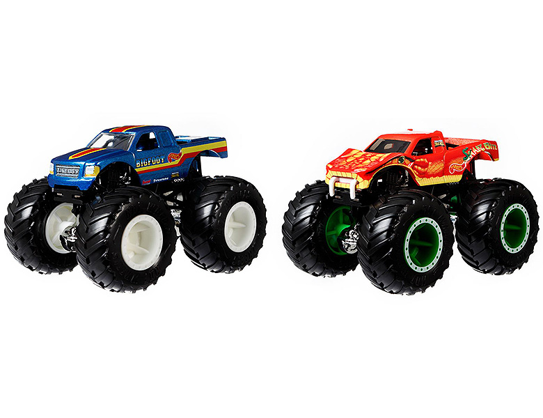 Hot Wheels Monster Trucks Bigfoot vs. Snake Bite - 1:64