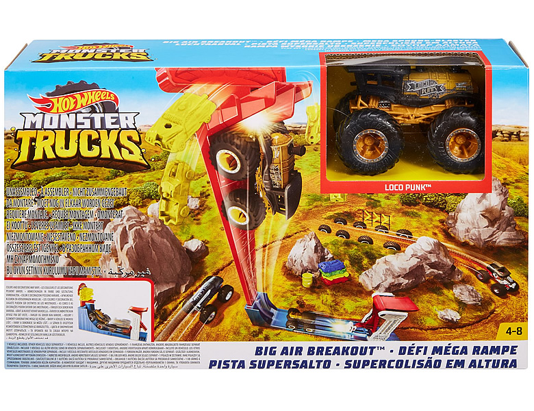 Wheels Monster Mega Sprung Blasterauto Trucks giocattolo Hot OwkX0n8P