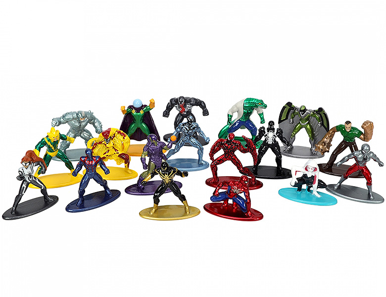 Jada Metalfigs Spiderman Marvel Multi Pack Nano Figures, Wave 7