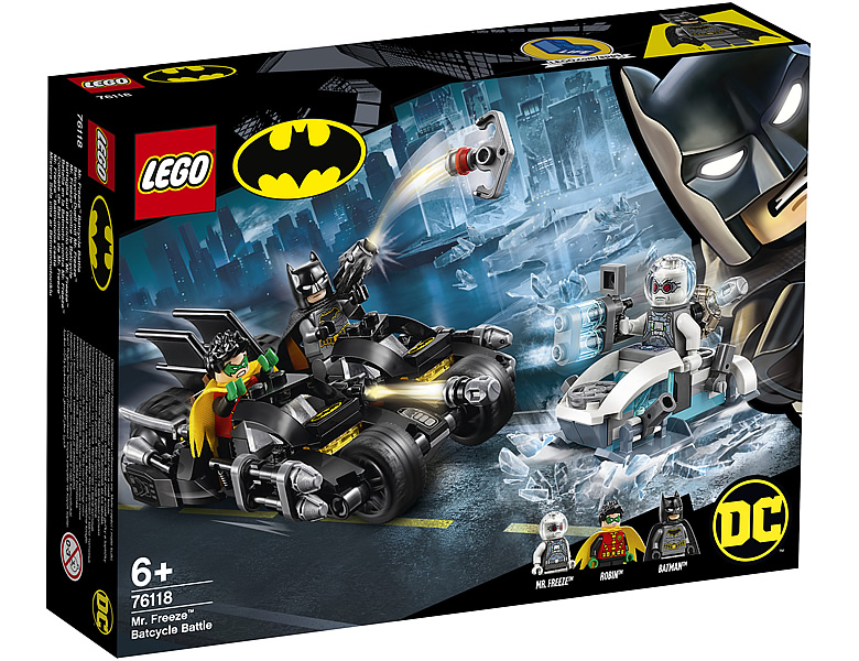LEGO DC Universe Super Heroes Batcycle-Duell mit Mr. Freeze Batman 76118