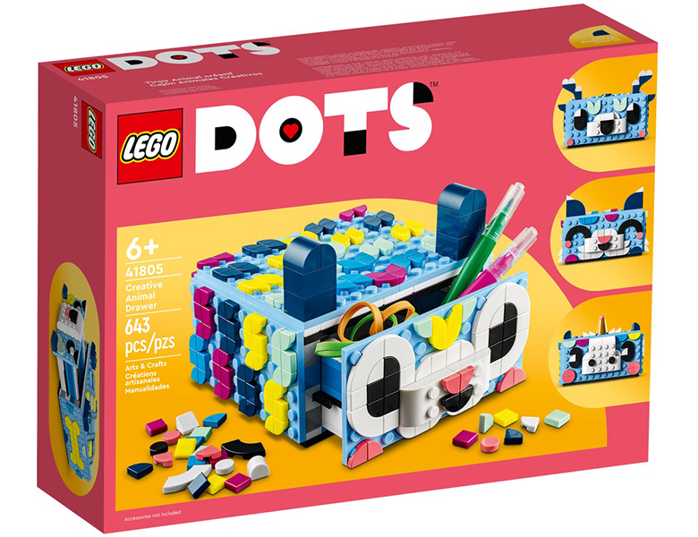 mit Schubfach 41805 Tier-Kreativbox LEGO DOTS