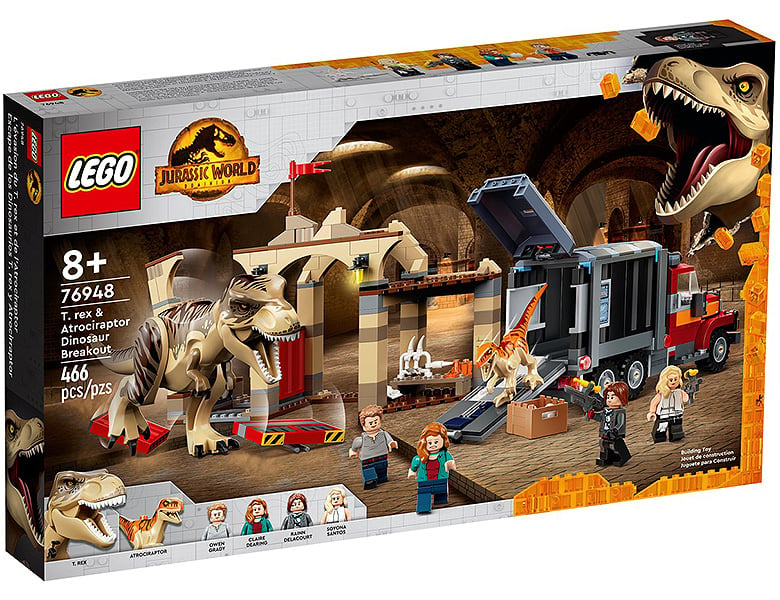 LEGO Jurassic World T. Rex & Atrociraptor: Dinosaurier-Ausbruch 76948