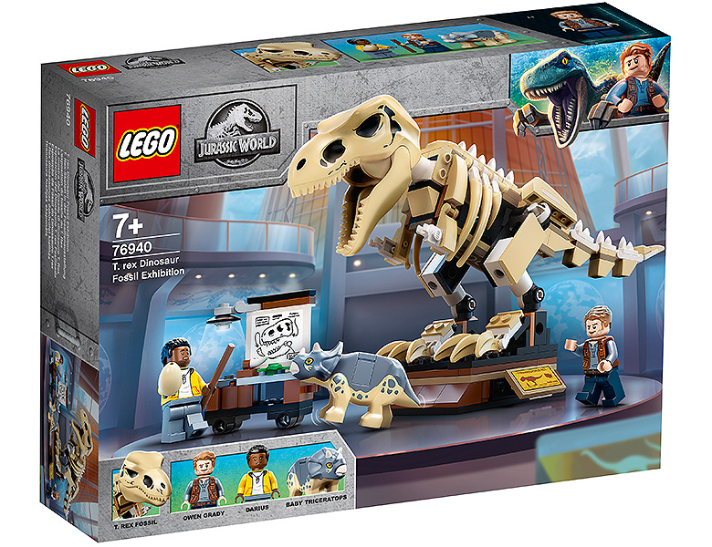 LEGO Jurassic World T. Rex-Skelett in der Fossilienausstellung 76940