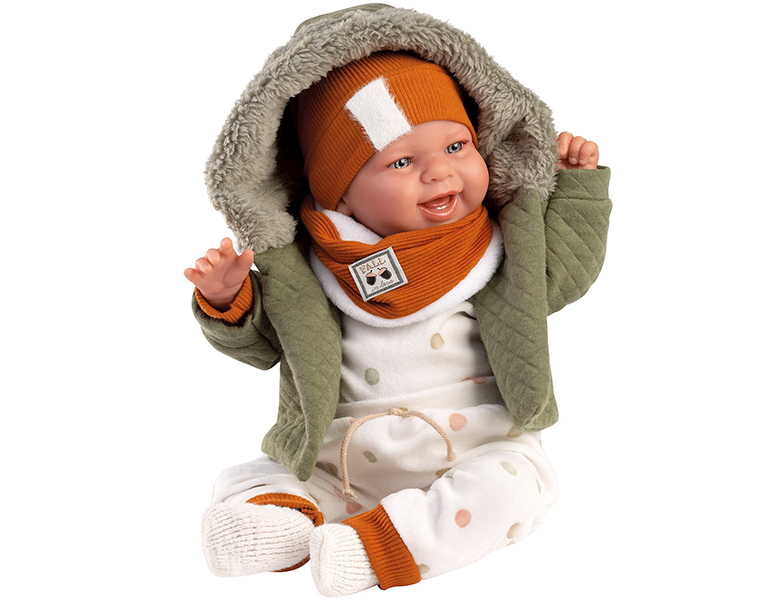 Llorens Babypuppe Junge fr&#2013266166;hlich (44cm)