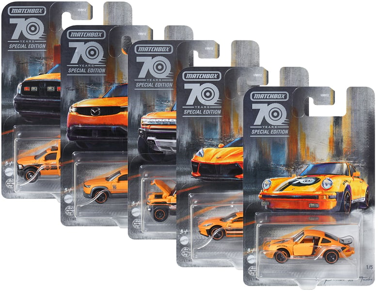 Matchbox Moving Parts 70th Anniversary Sortiment - 1:64