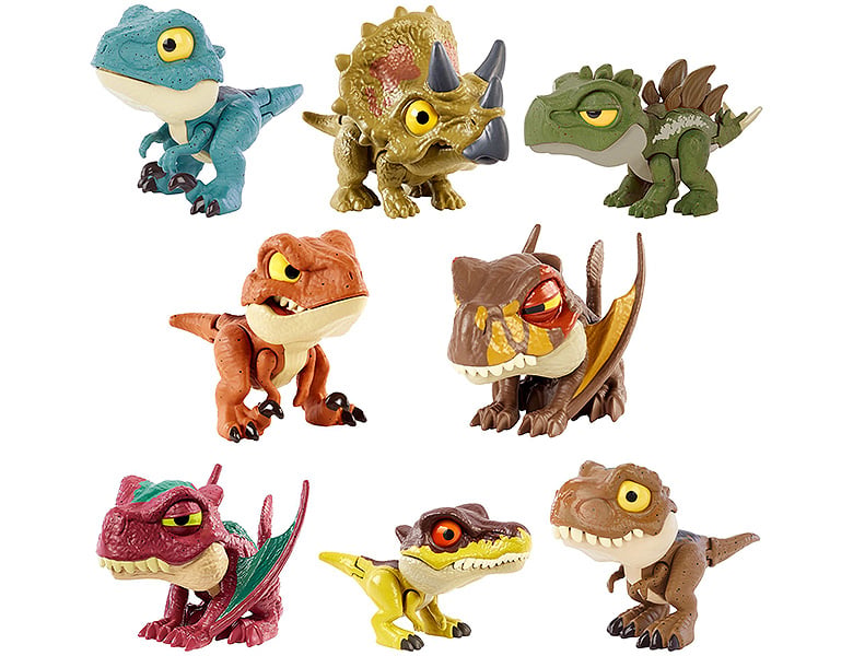 Mattel Jurassic World Schnapp-Dino Attitudes Sortiment - Dinosaurier
