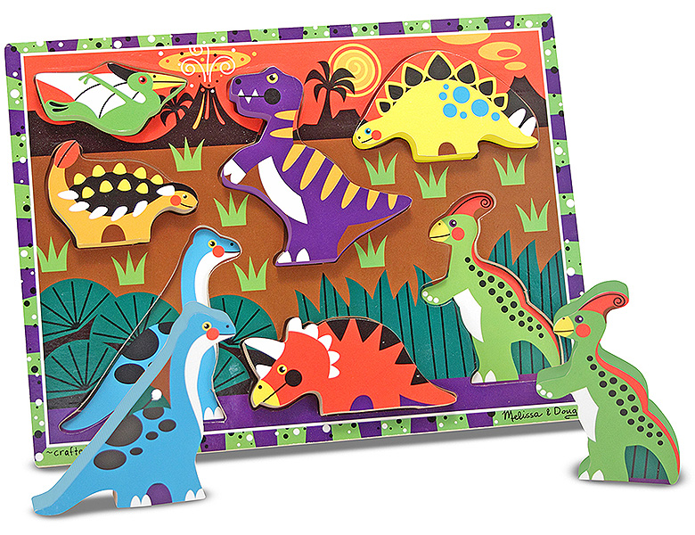 Puzzle De Sol Dinosaures Melissa & Doug - 48 Pièces, 90x60cm, Pour Enfants