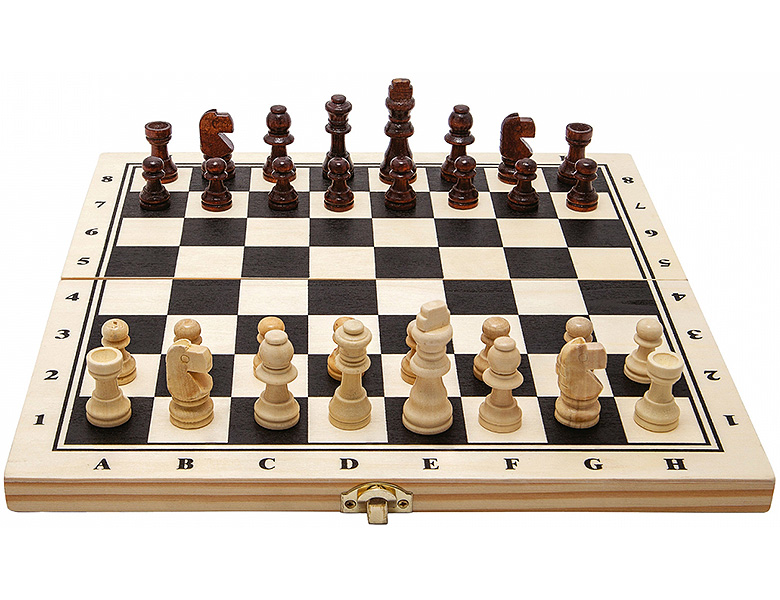 Kinder Schach-Spiel, Holz - mehrfarbig, Spielzeug