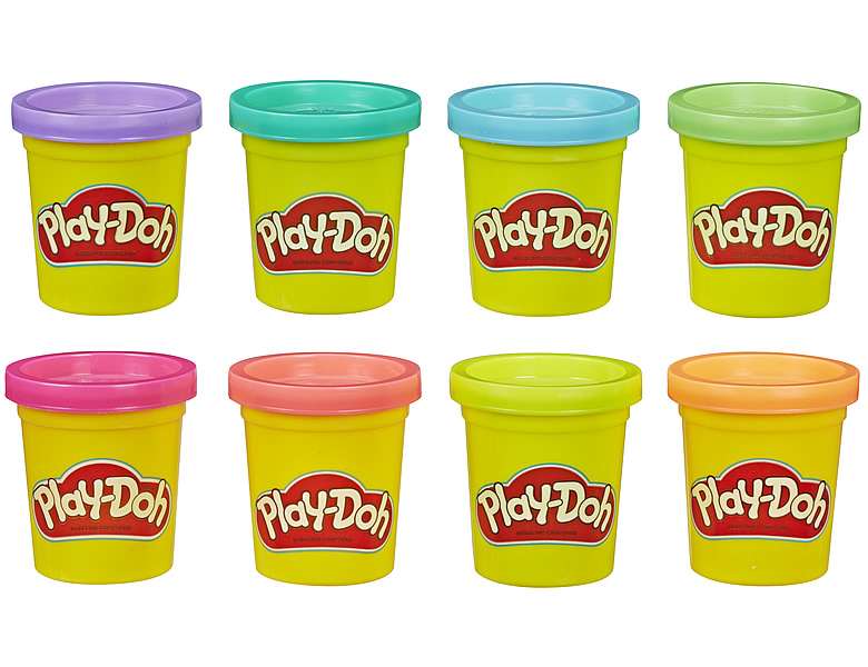 Play-Doh Classic Farben mischen Neon 448g