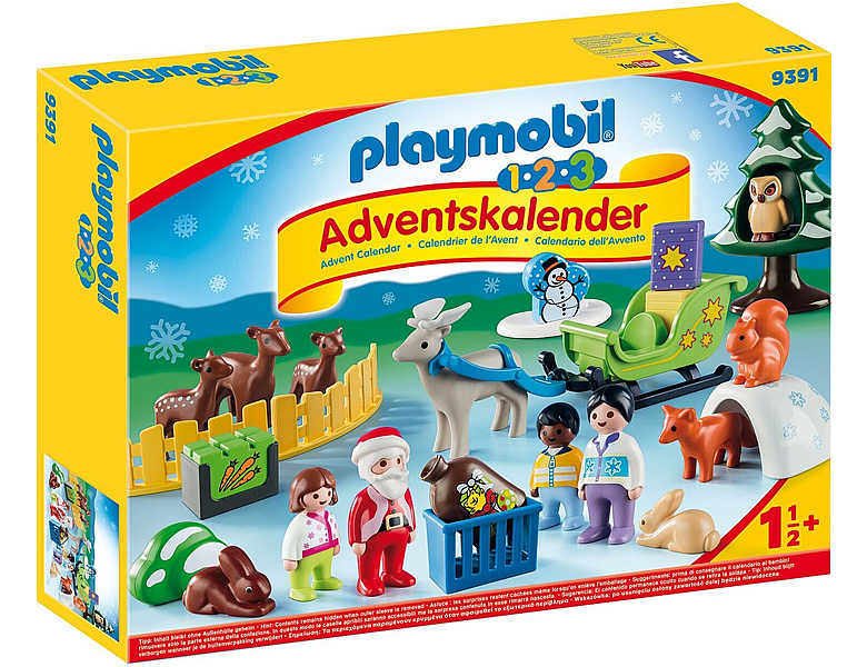 PLAYMOBIL 1.2.3 Adventskalender Waldweihnacht 9391