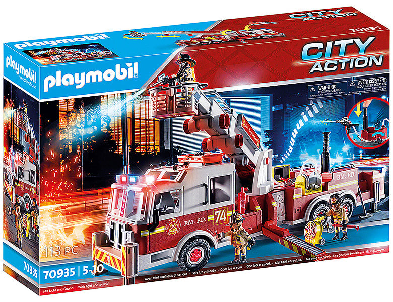 5* Kinder Feuerwehrhelm Sprechfunkgeraet Spielzeug Feuerwehrmann Feuerloescher 