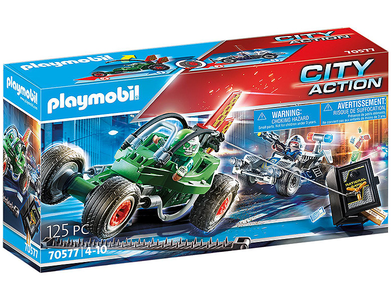 Playmobil City Action Polizei Kart Verfolgung Des Tresorraubers Schutz Rettung