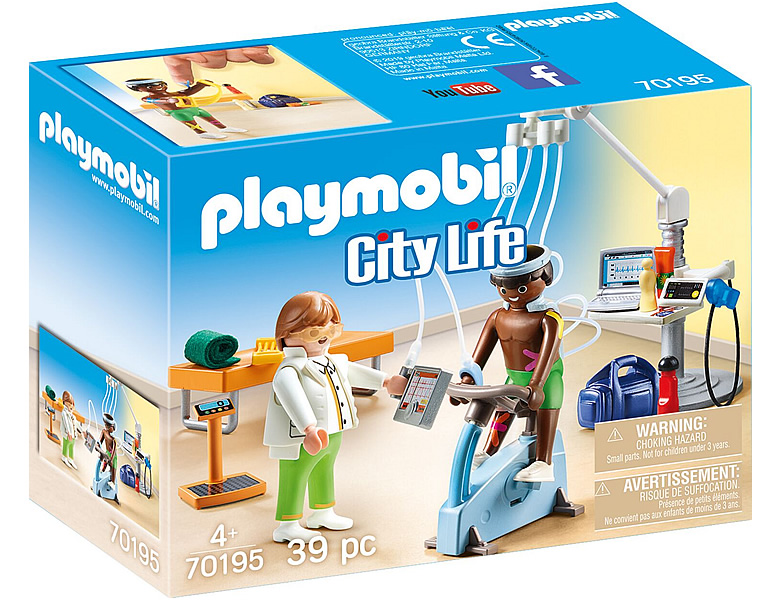 playmobil city life krankenhaus physiotherapeut 70195