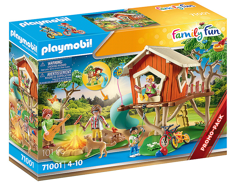 PLAYMOBIL FamilyFun Abenteuer-Baumhaus mit Rutsche 71001
