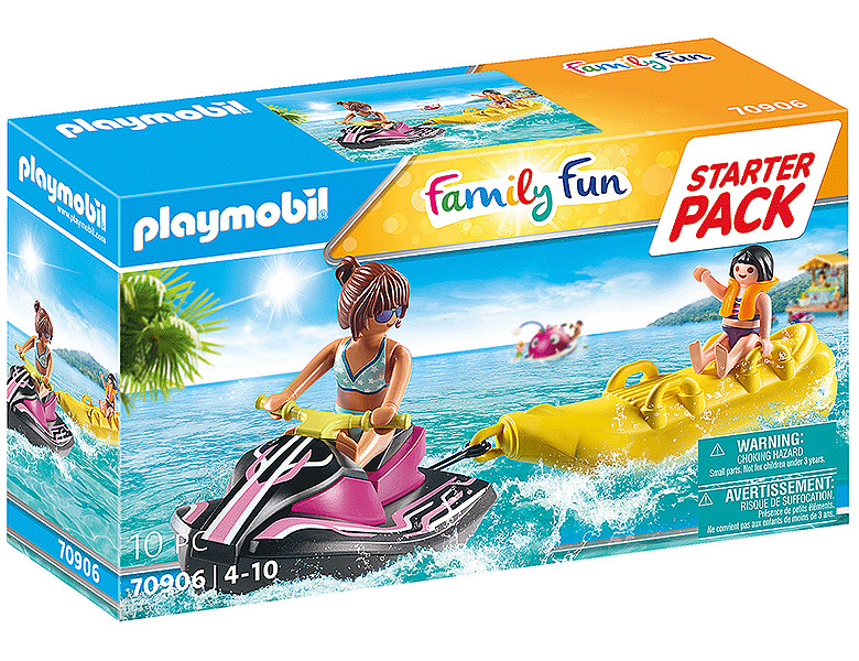 PLAYMOBIL FamilyFun Starter Pack Wasserscooter mit Bananenboot 70906