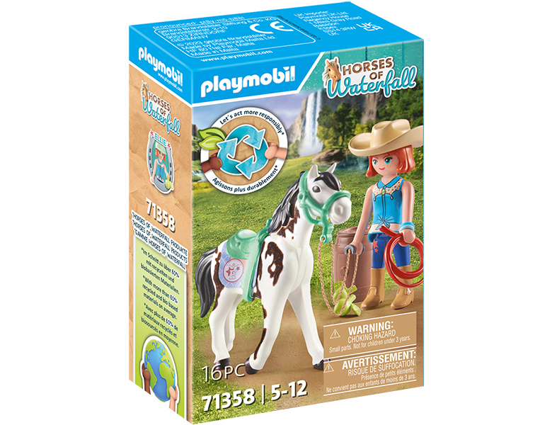 PLAYMOBIL Horses of Waterfall Ellie & Sawdust mit Westernübung 71358