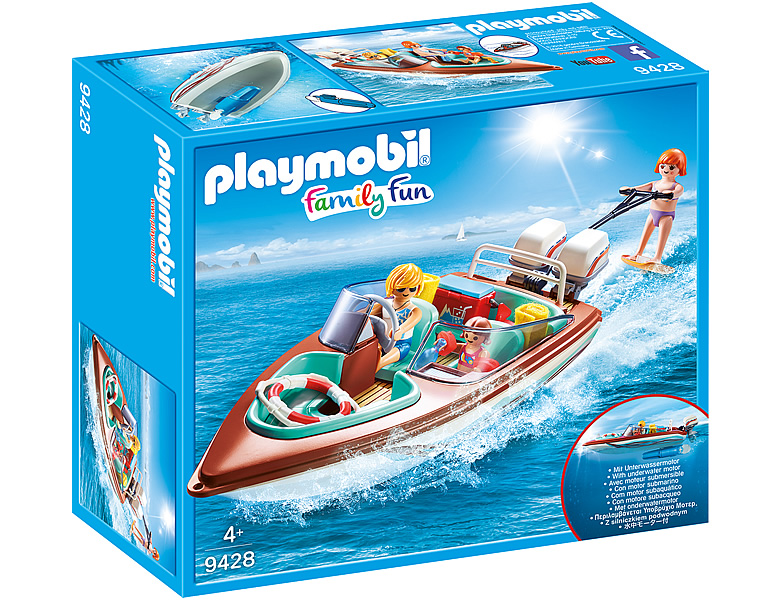 PLAYMOBIL FamilyFun Motorboot mit Unterwassermotor 9428
