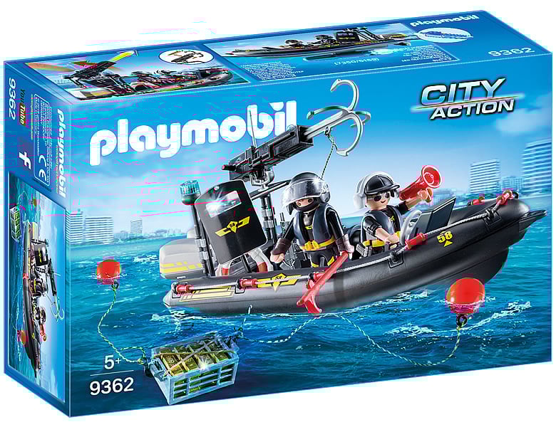 PLAYMOBIL City Action SEK-Schlauchboot 9362