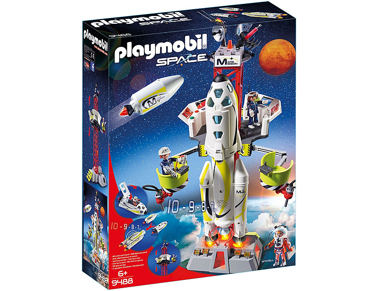 PLAYMOBIL Space Mars-Rakete mit Startrampe 9488