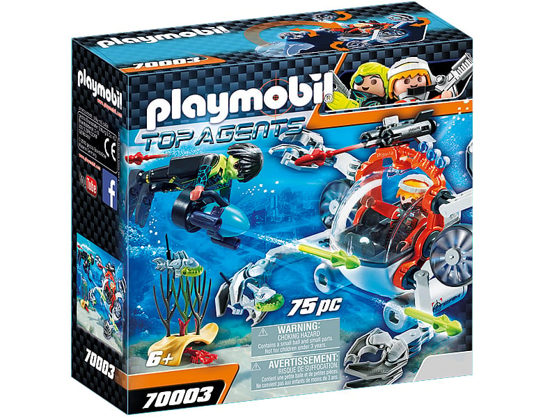 PLAYMOBIL Top Agents Spy Team Sub Bot 70003