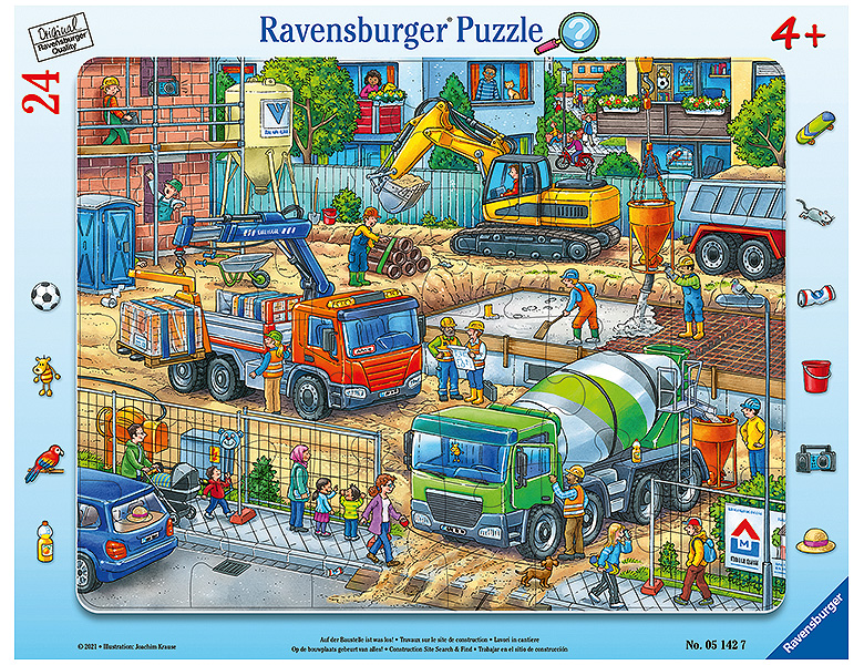 Ravensburger Auf der Baustelle ist was los 24Teile