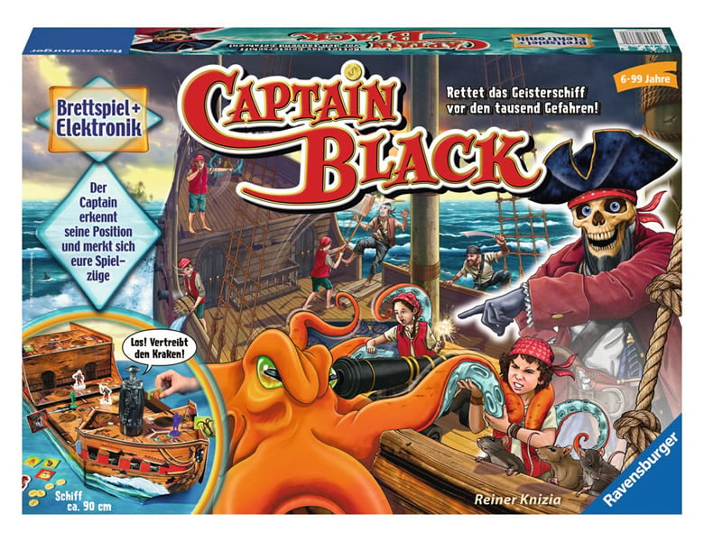 Ravensburger Piraten Kinderspiel Elektronisches Brettspiel Captain Black Geister 